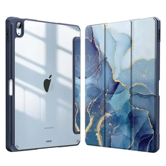 Flip Cover Θήκη για iPad 10.9″/11 (2025) με Pen Slot-Blue Marble OEM