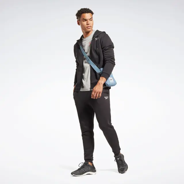 Reebok Left Chest Logo Full Zip (100065293-Black) - Μαύρο 2