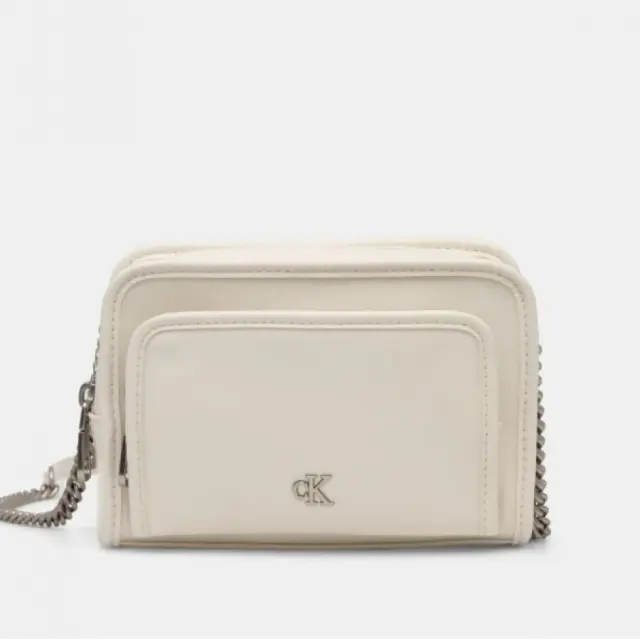 Γυναικεία Τσάντα Χιαστί Calvin Klein K60K613047 YAS Λευκή Άσπρο - One Size