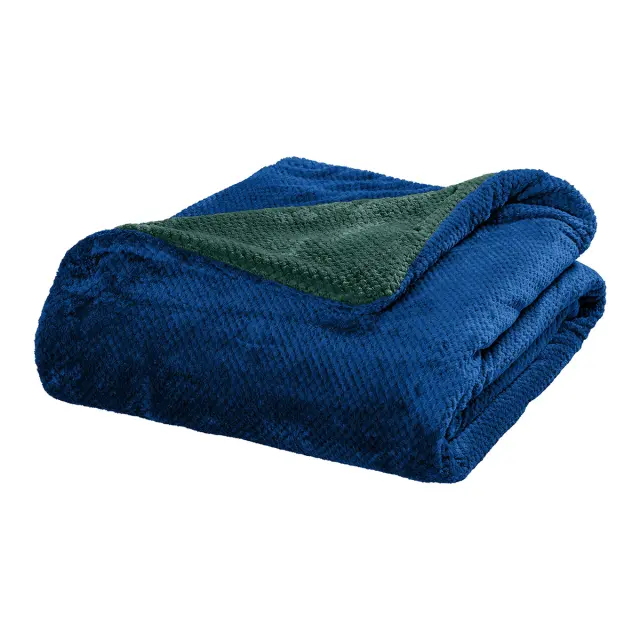 Beauty Home Κουβέρτα υπέρδιπλη διπλής όψεως Art 11601 Jacquard fleece 700gsm Fiesta Plus 220x240 Μπλε,Πράσινο 2