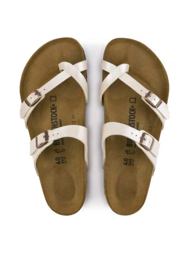 Birkenstock Σαγιονάρες Γυναικείο Birko-Flor(ανθεκτικό υλικό της Birkenstock-επιτρέπει την επαφή με το νερό) Άσπρο BIR/MAYARI GRACEFULL 1020664 P/WHITE - 37 3