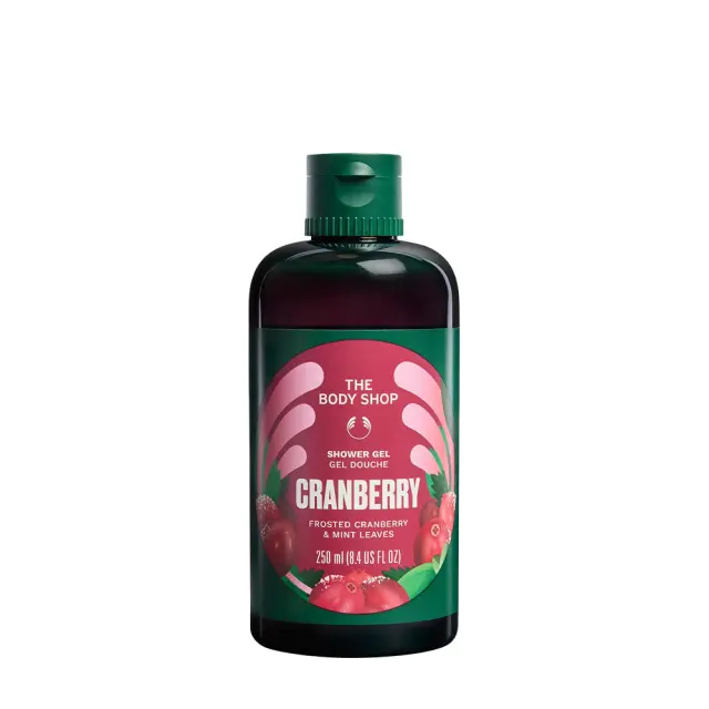 The Body Shop Frosted Cranberry and Mint Leaves Shower Gel