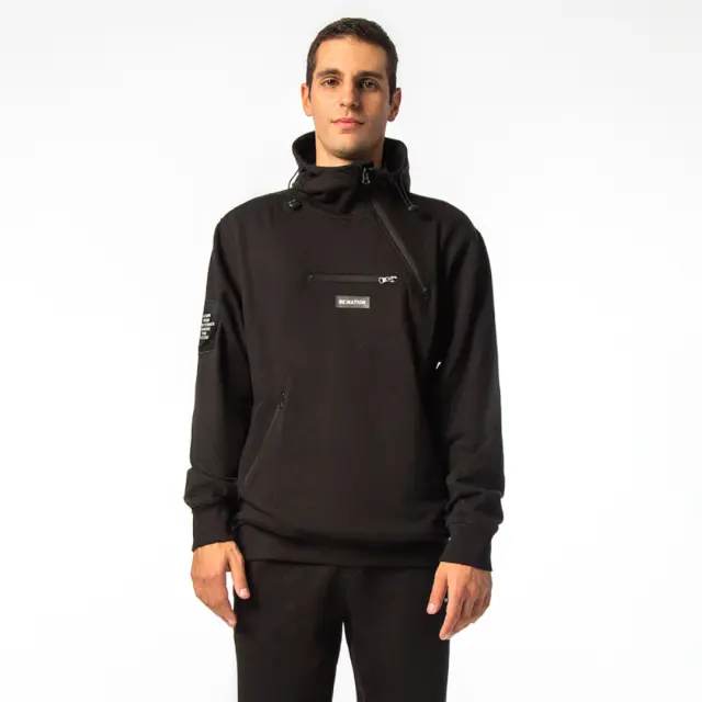 BE NATION HOODIE WITH ZIPS - XL