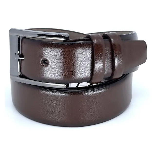 Καφέ Ζώνη P.U. Leather 3,5 cm