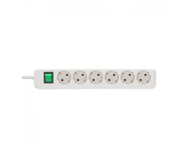 Πολύπριζο Brennenstuhl 1159520025 - 6x Schuko - Με Διακόπτη On/Off - Καλώδιο 1.5m - White1159520025 2