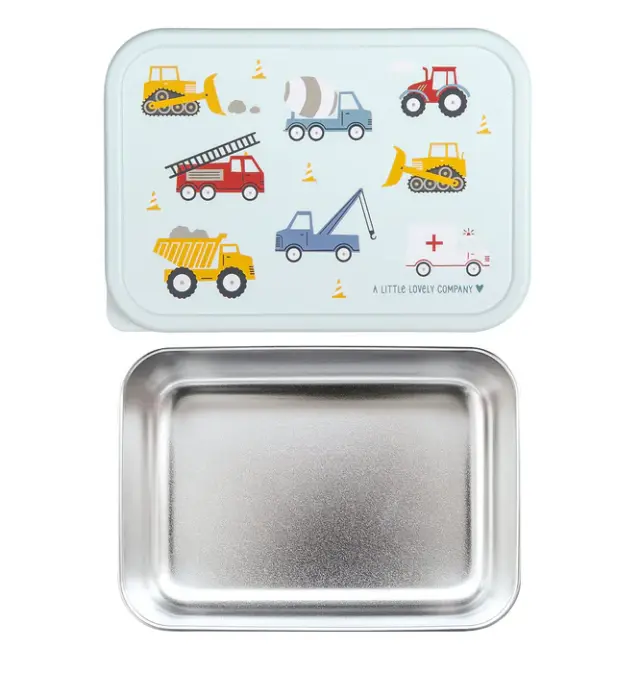 A Little Lovely Company Ανοξείδωτο Δοχείο Φαγητού Lunch Box 900ml - Vehicles LBSSVE55 2