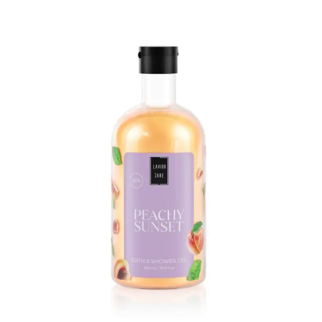 Lavish Care Peachy Sunset Ενυδατικό Αφρόλουτρο Σώματος με Άρωμα Ροδάκινο, 500ml
