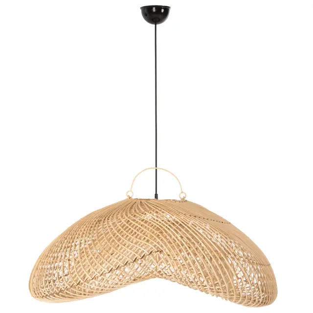 Φωτιστικό οροφής κρεμαστό Perk Rattan σε φυσικό χρώμα 100x80x142 εκ. 3