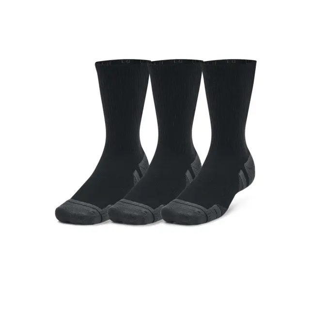 Under Armour Unisex Performance Tech 3 Pack Crew Socks Μαύρο 1379512-001 (Under Armour)