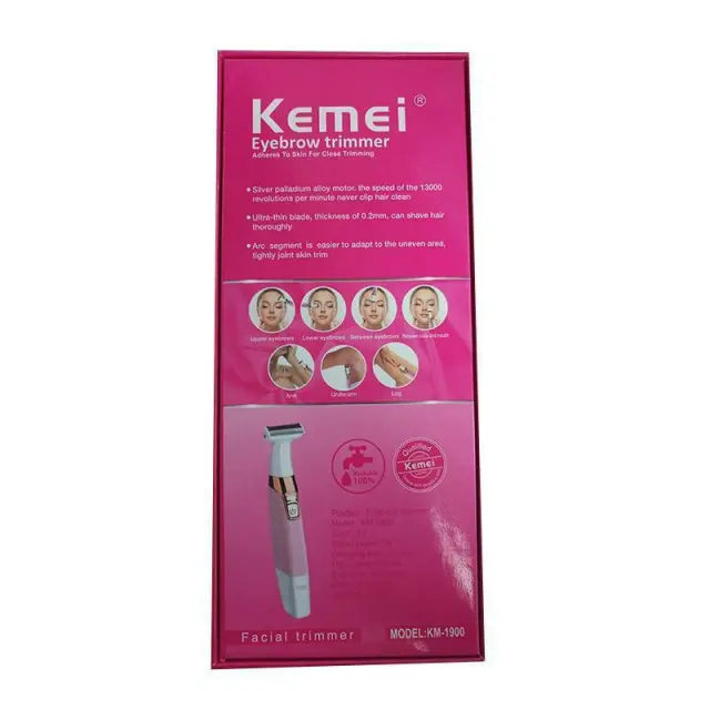 Kemei Επαναφορτιζόμενη Μηχανή Trimmer Προσώπου KM-1900 2