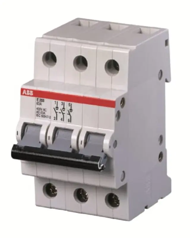 ABB E203-100 Τριπολικός Διακόπτης Ράγας 400V 100A