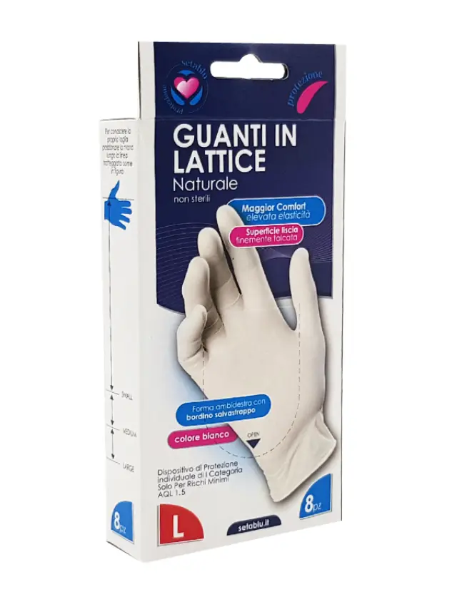 Setablu Γάντια Latex Large 8τμχ