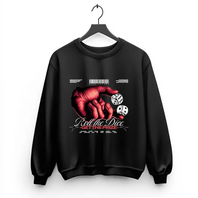 Φούτερ Noshame® Μαύρο με τύπωμα - 3025055 - XXL