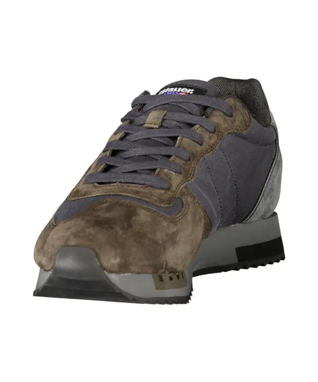 Blauer - Ανδρικά Sneakers F6QUEENS01WAX-GRYBRW Γκρι 3