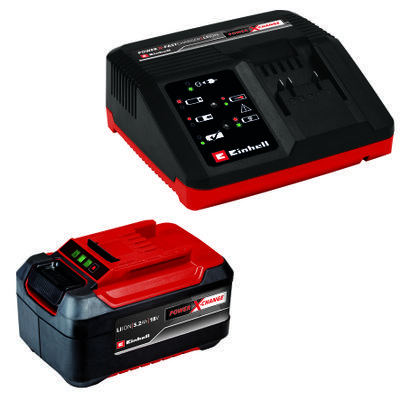 Einhell Σετ ταχυφορτιστής και μπαταρία 18 V 5,2Ah & 4A Fastcharger (4512114)