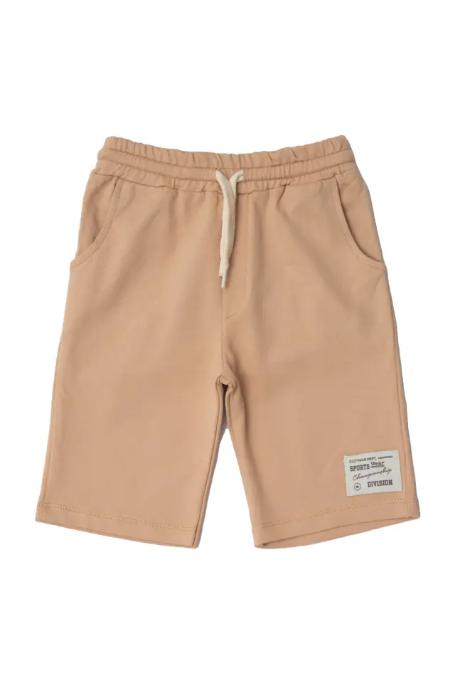 Shorts Βερμούδα Kid με Κορδόνι Καφέ