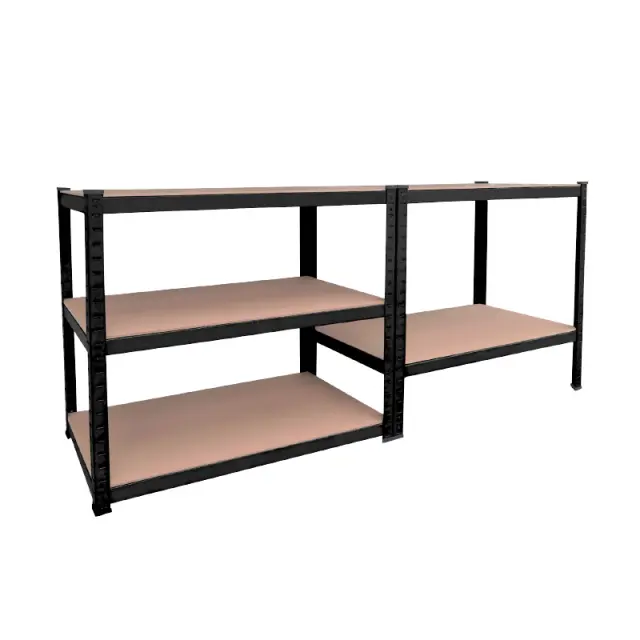 ΡΑΦΙΕΡΑ ΜΕΤΑΛΛΙΚΗ 90x40x180 ΜΑΥΡΗ 175kg 5 ΡΑΦΙΑ MDF 610416 3
