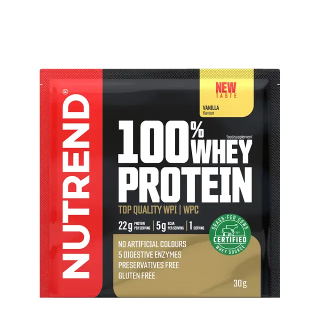 Nutrend 100% Whey Protein Vanilla, 30 g