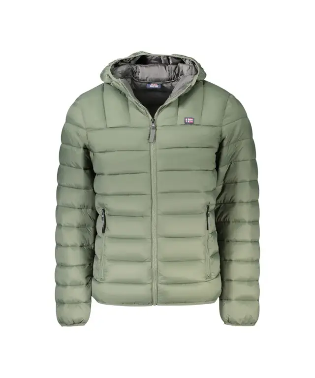 Norway Nautical School - Ανδρικό Χειμωνιάτικο Μπουφάν Puffer 849150-ARMREV Χακί - S