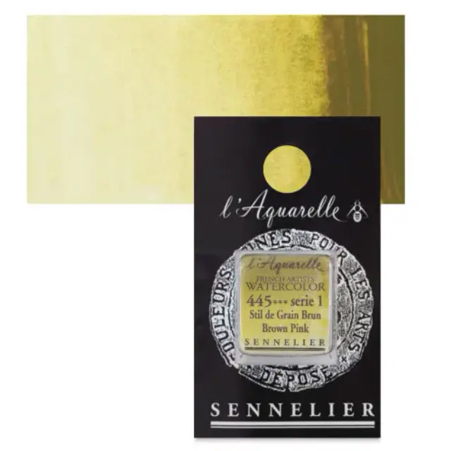 Χρώμα Ακουαρέλας Sennelier l Aquarelle Half Pan - 445 Brown Pink