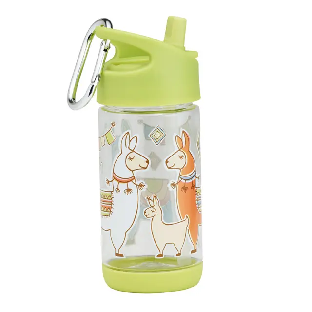 Sugarbooger Παγούρι με καλαμάκι Mama Llama 350ml Green