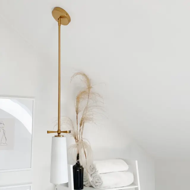 Κρεμαστό Φωτιστικό BOW P01138BR Ορείχαλκος | Design Magda Fornal 2