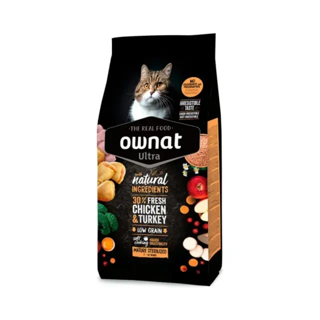 Ownat Ultra Cat Mature Sterilized Chicken & Turkey 8kg Μονόχρωμο