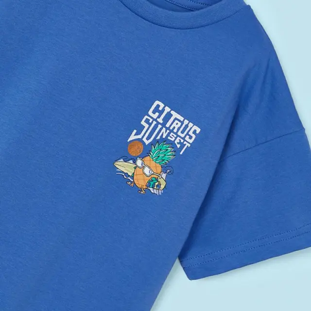 Mini 2 έως 10 ετών Μπλούζα στάμπα Better Cotton ριβιέρα - 7Ε 2