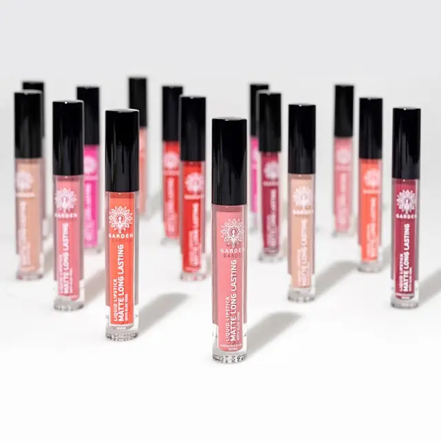 Garden Liquid Lipstick Matte Long Lasting with Aloe Vera 4ml - Perfect Rose 02 2