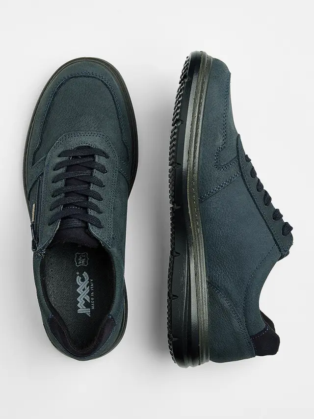 Imac Sneakers Ανδρικό δέρμα Μπλέ IMA/851328 BLUE 3