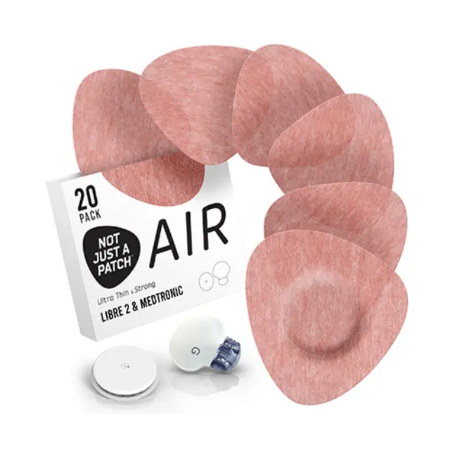 Not Just a Patch Air Αδιάβροχα Αυτοκόλλητα για Αισθητήρες Freestyle Libre 2 Plus, Medtronic Guardian, Dexcom G7, Dexcom ONE+, Sibionics GS1 & Medtrum TouchCare Nano 20τμχ – Καφέ