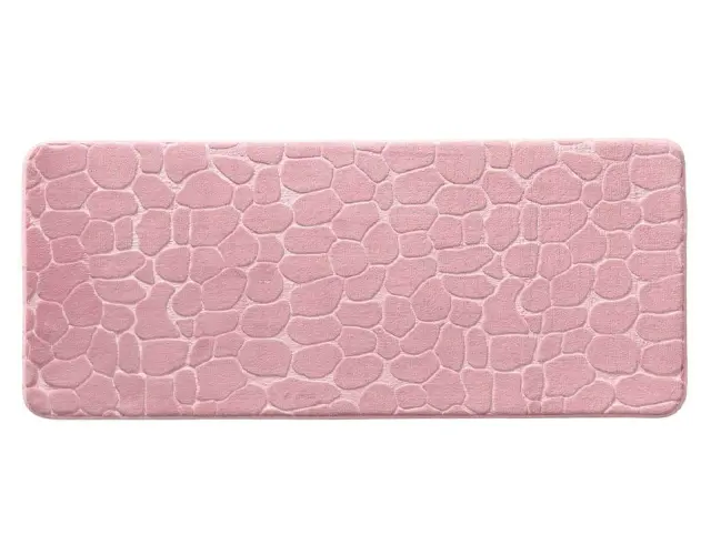 Πατάκι Μπάνιου Ricochet Douceur d'intérieur με memory foam και διαστάσεις 50x120cm - Powered Pink 1802104 2