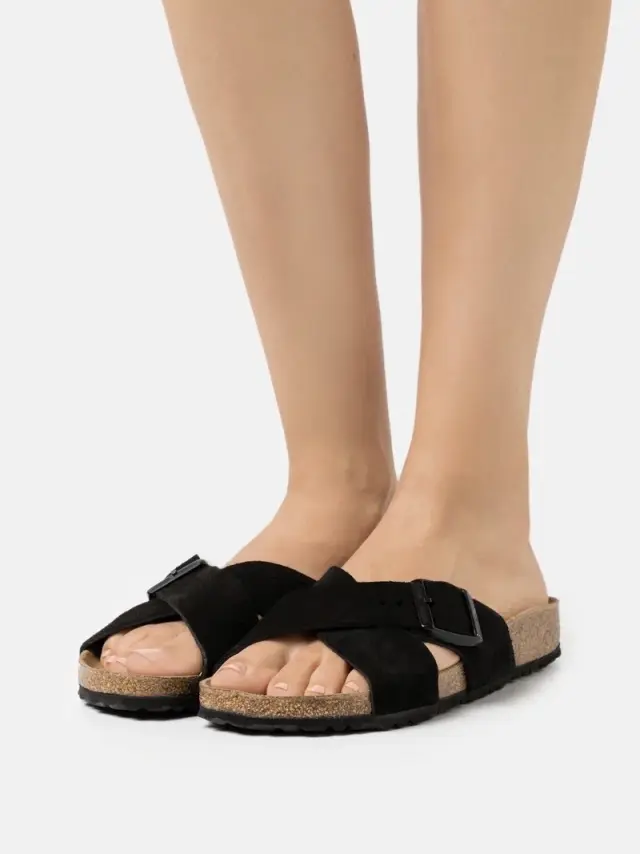 Birkenstock Πέδιλα Γυναικείο δέρμα suede Μαύρο BIR/SIENA 1011979 BLACK 2