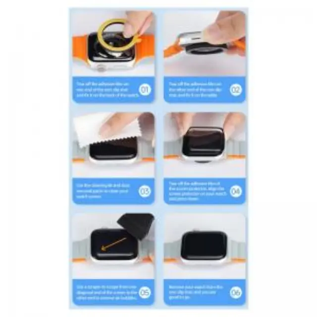 Tempered Glass Dux Ducis Apple Watch Series 7/ 8/ 9 45mm Μαύρο (2 pcs) N65883 3