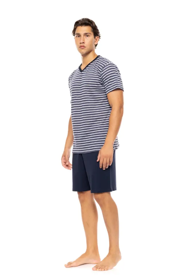 S-M586 - Type - PYJAMA V BLUE LINEAR 2
