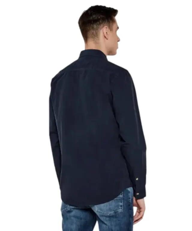 Guess Jeans - Ανδρικό Πουκάμισο M4YH35WGCF1-A71W Μπλε Ναυτικό - XL 2
