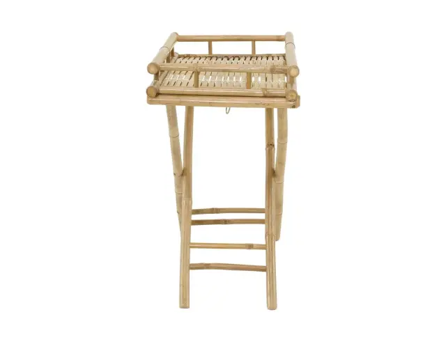 Πτυσσόμενο Τραπεζάκι & Δίσκος Lesli Living από Ξύλο Bamboo, με διαστάσεις 60x40x68cm - Απόχρωση Ξύλου 41277 3