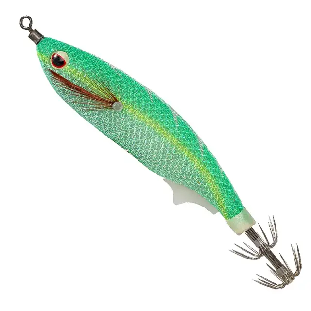 Καλαμαριέρα Misaki Ebi Kaji #2.5 Floating 75mm MIEK90GG Green Glow - UV