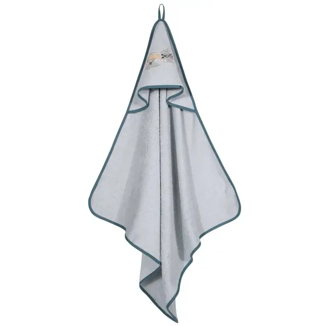 Βρεφική Κάπα 80x80 400gsm Essential Greenwich Polo Club 8852 Grey-Blue 100% βαμβακερό