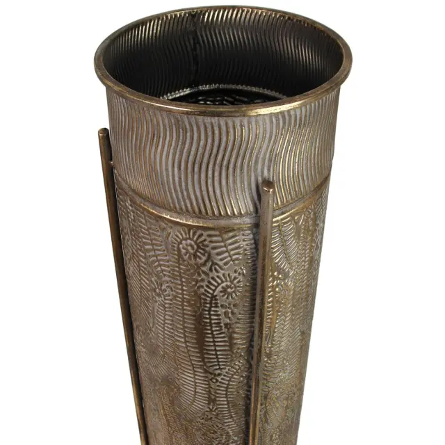 Κασπώ Χρυσό Μέταλλο 30.5x30.5x89cm Σετ 2Τμχ 2