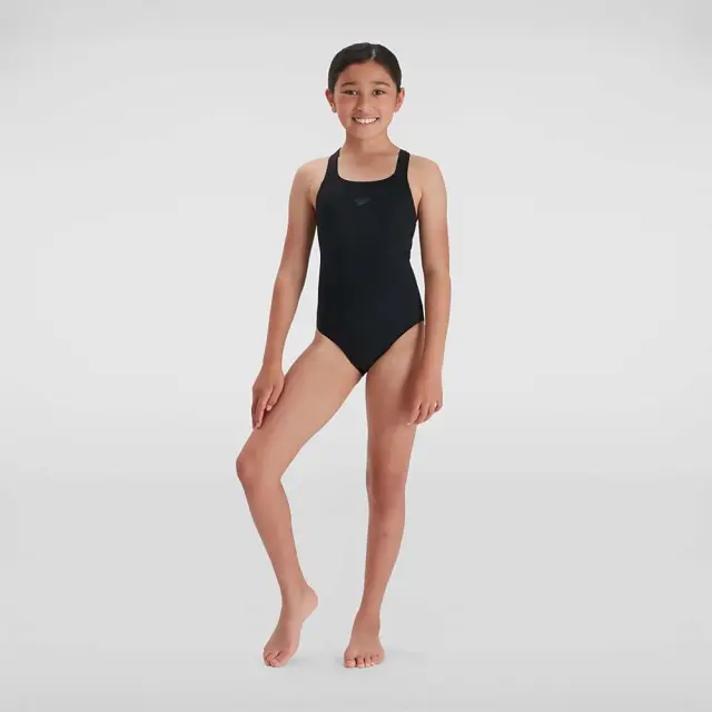 Speedo Girl's ECO Endurance+ Medalist Swimsuit Μαύρο 8134570001 (Speedo) - 116