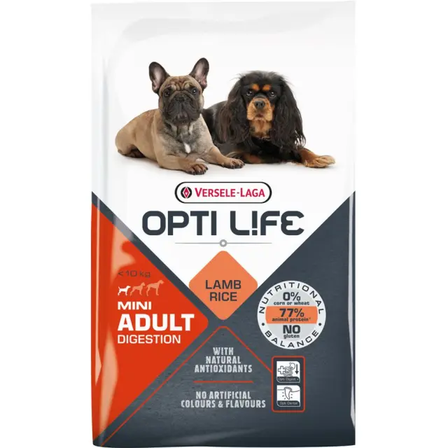 Opti Life Adult Digestion Mini Lamb & Rice Ξηρα Τροφη Σκυλου 2.5kg