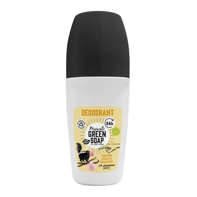 Marcel’s Green Soap αποσμητικό Roll-On βανίλια & άνθη κερασιάς 50ml