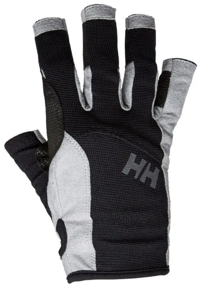 Helly Hansen Sailing Gloves Short Μαύρα Γάντια Ιστιοπλοΐας - M