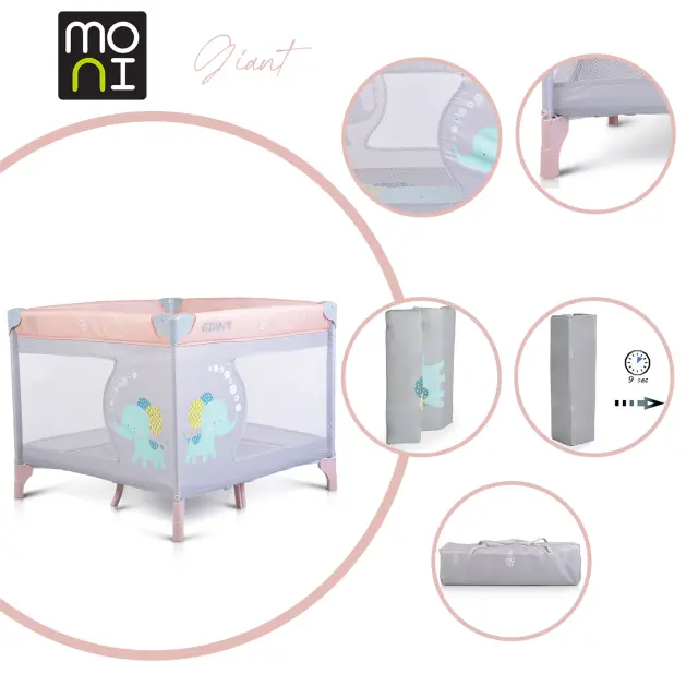 MONI - Playpen Giant light pink - 3800146248314