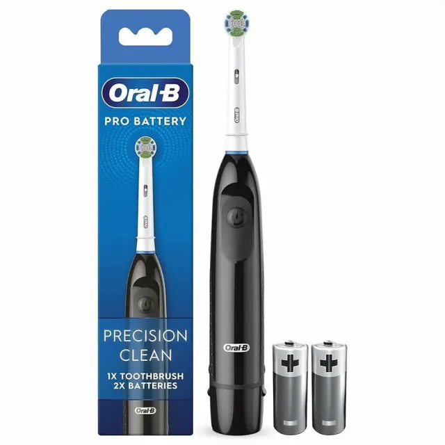 ORAL-B Pro Battery Precision Clean Ηλεκτρική Οδοντόβουρτσα Μπαταρίας Μαύρη