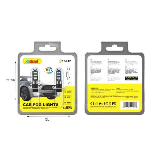 Andowl Λάμπα αυτοκινήτου H1 Q-CR53 - Car Fog Lights 217084 2