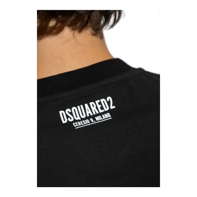 DSQUARED2 Ανδρικό T-Shirt Cerecio Logo, Χρώμα Μαύρο 3