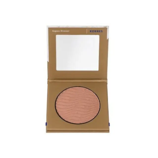 Korres Aegean Bronzer Natural Tan Look Healthy Glow Warm Shade Πούδρα Bronzing, 7gr
