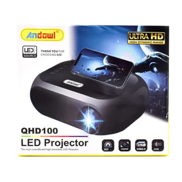 Andowl Mini Προβολέας LED QHD100